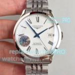 Replica Longines Swiss Record White Dial SS Case Watch 40MM